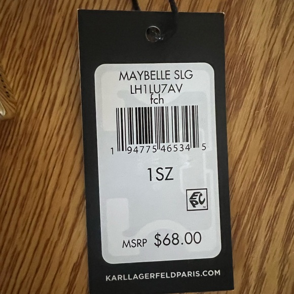 Karl Lagerfeld Pink and Black Key Holder with Playful Design - Picture 3 of 3